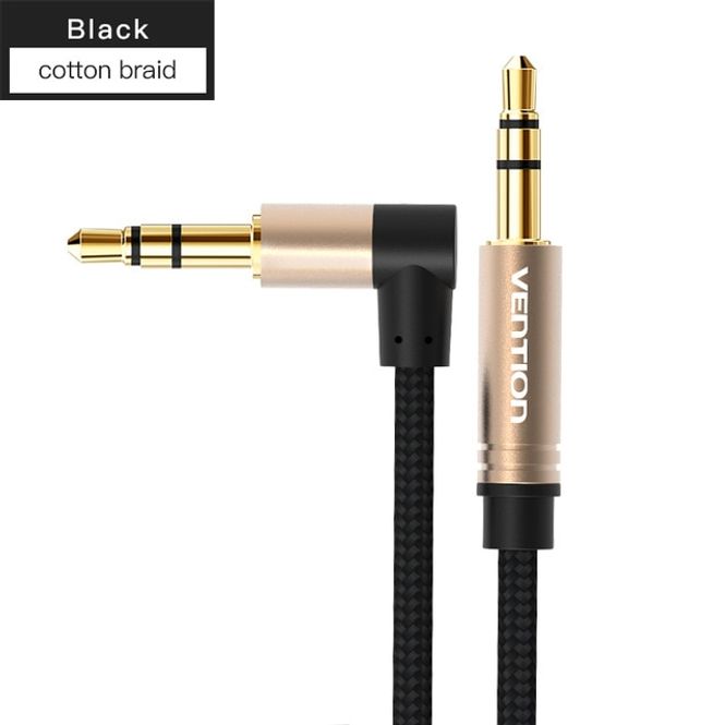 Hovedbilde Vention 3.5mm Jack Audio Kabel, vinklet, flettet, ...