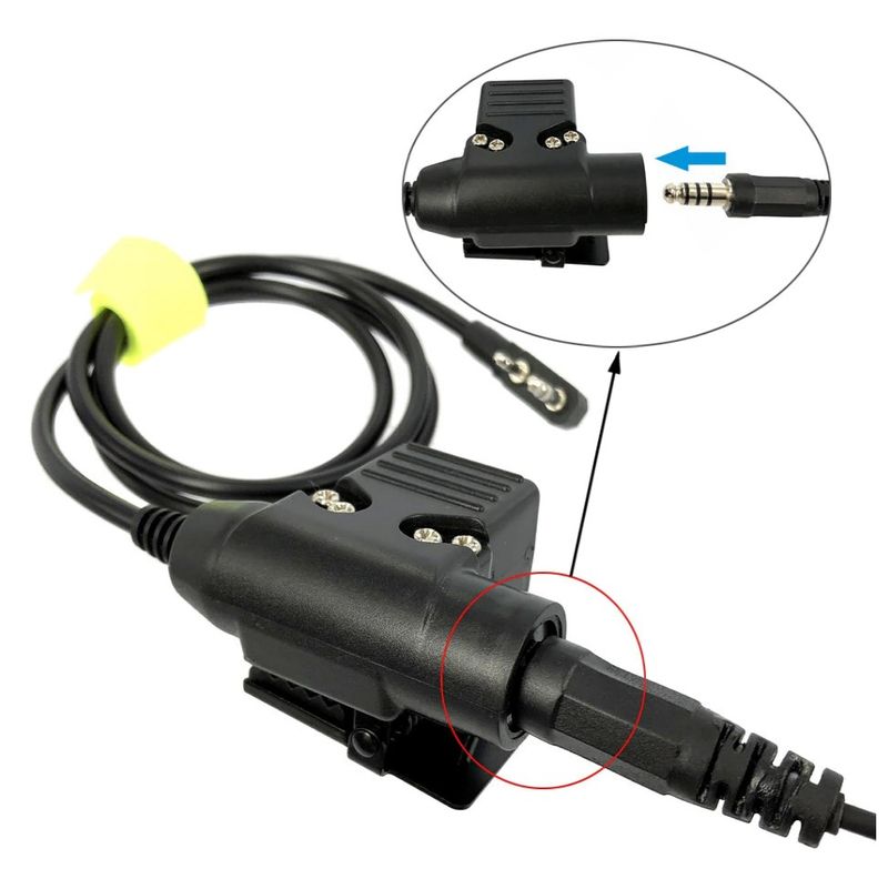 Quansheng / BaoFeng UV-5R vhf, øreplugg, strupemikrofon, PTT